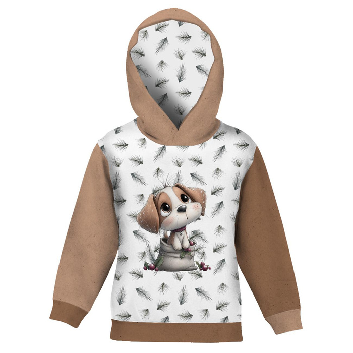 KID'S HOODIE (ALEX) - WINTER ANIMALS wz.20 - looped knit fabric (86/92)