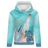 CLASSIC WOMEN’S HOODIE (POLA) - LETTER IN THE BOTTLE (WATER WORLD) - looped knit fabric - XS