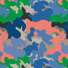 NEON CAMOUFLAGE M. 6 - Badeanzug Lycra