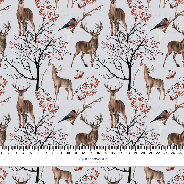 WINTER ANIMALS (WINTER IN PARK) - single jersey