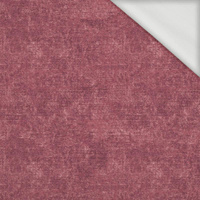 ACID WASH / MAROON - looped knit fabric