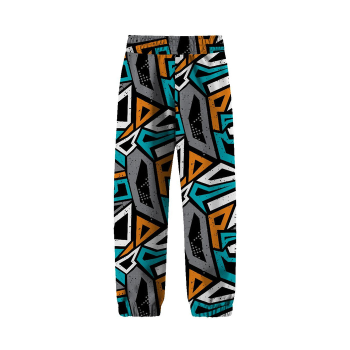 DZIECIĘCE SPODNIE Z SOFTSHELLU (YETI) - GRAFFITI (122/128)