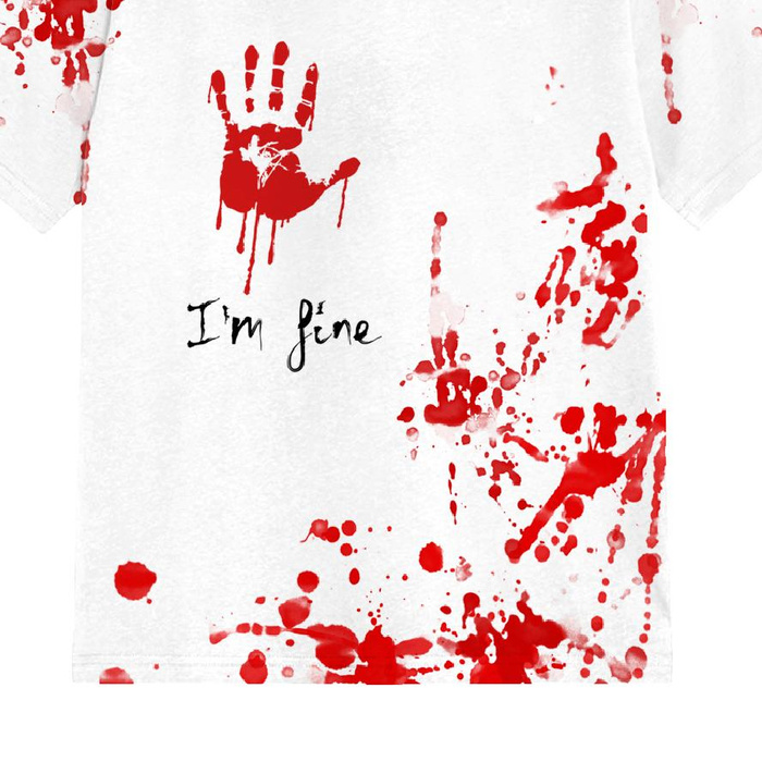 KINDER T-SHIRT- I'M FINE - Single Jersey