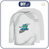 LONGSLEEVE - SCHNELLE SCHLITTEN / acid (grau) - Single Jersey (134/140)