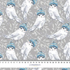 IOWLS IN HATS (ENCHANTED WINTER) - Cotton woven fabric
