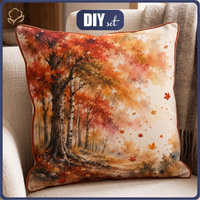 PILLOW 45X45 - AUTUMN TREE - front + back
