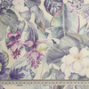 PURPLE FLORAL (46 cm x 50 cm) - thick pressed leatherette