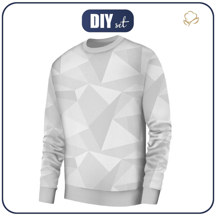 BASIC HERREN SWEATSHIRT (OREGON) - EIS (adventure) / grau - Sommersweat L