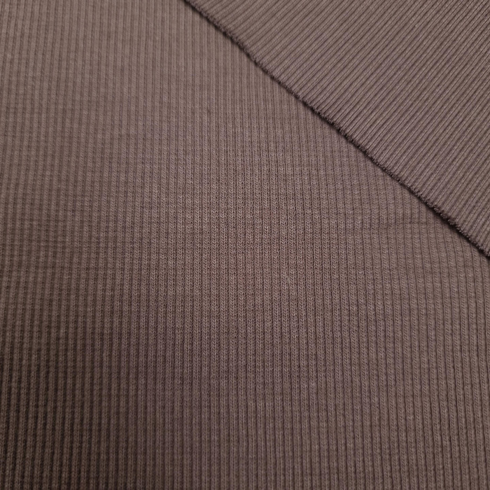  Rib Jersey fabric Unicolour - ESPRESSO (D-246) 