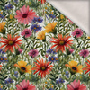 FLOWERS MEADOW WZ. 2 - Wintersweat angeraut mit Elastan ITY