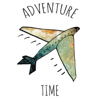 ADVENTURE TIME / galactic journey - SINGLE JERSEY PANEL 75cm x 80cm