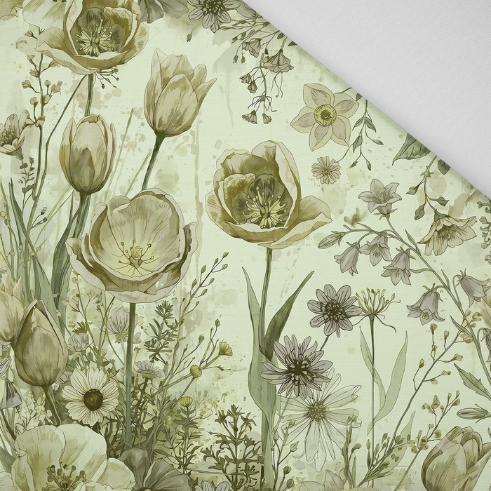 PASTEL FLOWERS WZ. 30 / lime cream - Panama Natural 220g