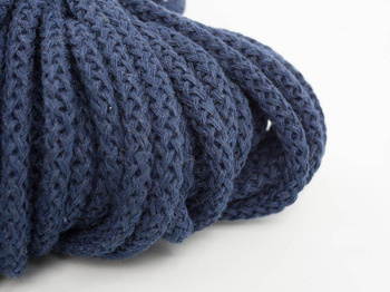 Baumwollkordel - rund, 5mm - MARINEBLAU