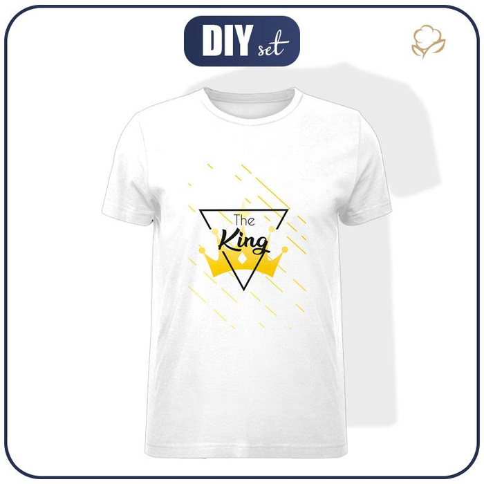 T-SHIRT MĘSKI - THE KING - single jersey L