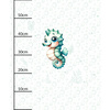 SEAHORSE (SEA ANIMALS M. 2) - Paneel (60cm x 50cm) SINGLE JERSEY 