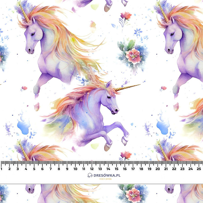 FAIRY WORLD wz.14 (UNICORN) - Jersey wiskozowy