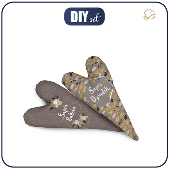 DEKORATIVNÍ SRDÍČKA - KYTICE vz. 6 (zlatá) PL