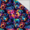 COLORFUL DOGS - French Terry mit Elasthan