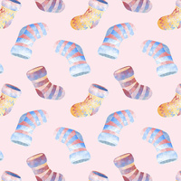 COLORFUL SOCKS (CHRISTMAS REINDEERS)