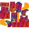 HYDROPHOBIC HOODIE UNISEX - GAME OVER / COLORFUL SPECKS - sewing set