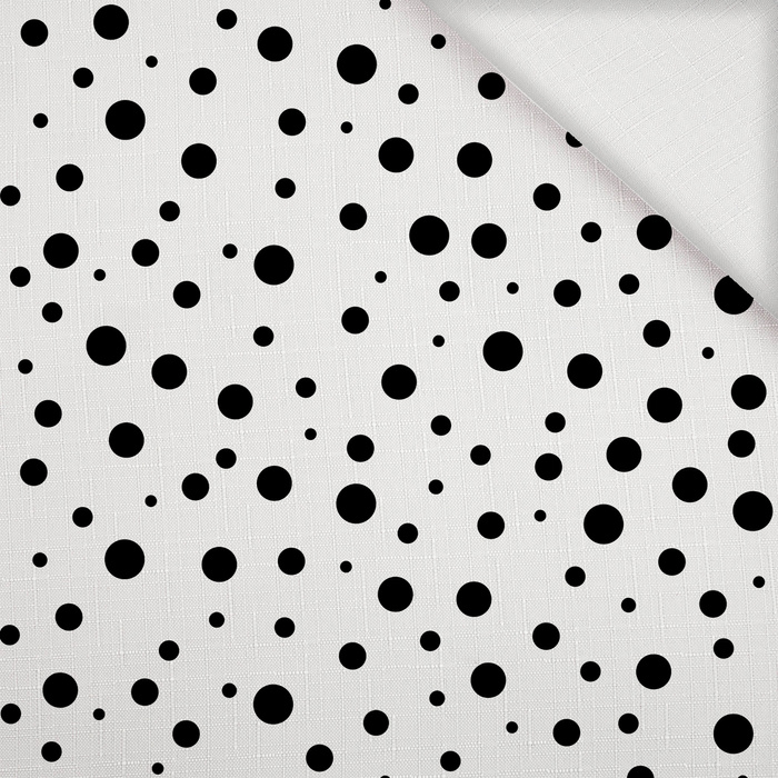 BLACK DOTS - Tkanina na obrusy