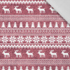 REINDEERS PAT. 2 / ACID WASH MAROON  - Cotton woven fabric