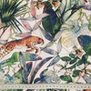 CHEETAH / leaves - Waterproof woven fabric