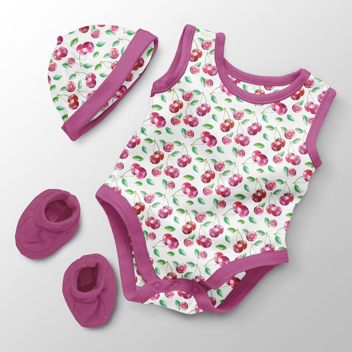 CHERRIES / PAT. 4 - Cotton muslin