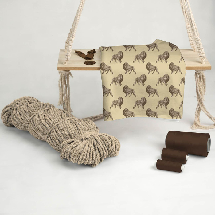 LIONS (SAFARI) - Cotton woven fabric