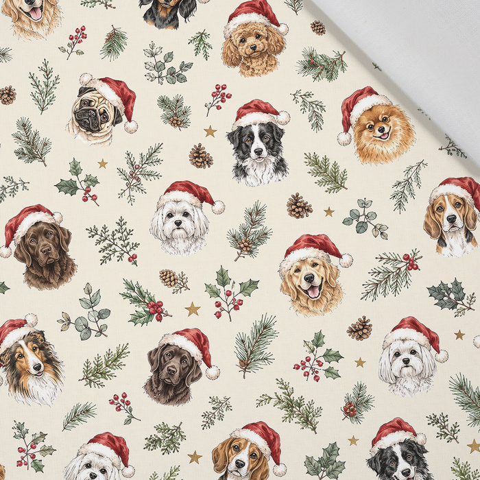 CHRISTMAS PETS WZ. 2 - tkanina bawełniana