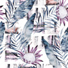 WATERCOLOR LEAVES 2.0 - Cotton woven fabric