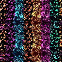 HOLOGRAPHIC RAINBOW wz. 6 - looped knit fabric