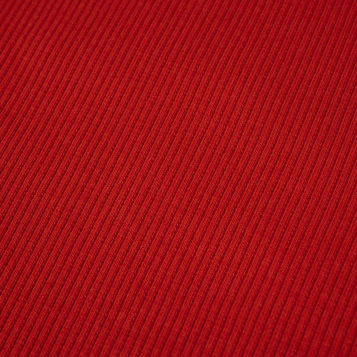 Rib Jersey fabric Unicolour - RED (D-18)