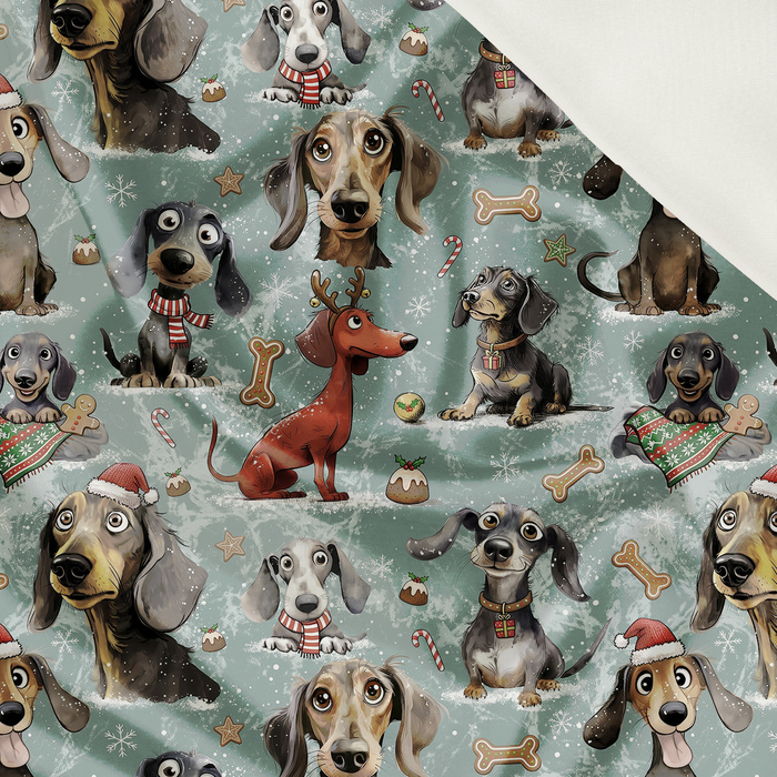 DOGS WZ. 3 / CHRISTMAS - Satin