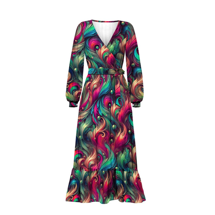 COLORFUL FEATHERS - Woven Fabric for tablecloths