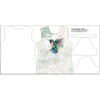WOMEN’S T-SHIRT - WATERCOLOR HUMMINGBIRD - sewing set S