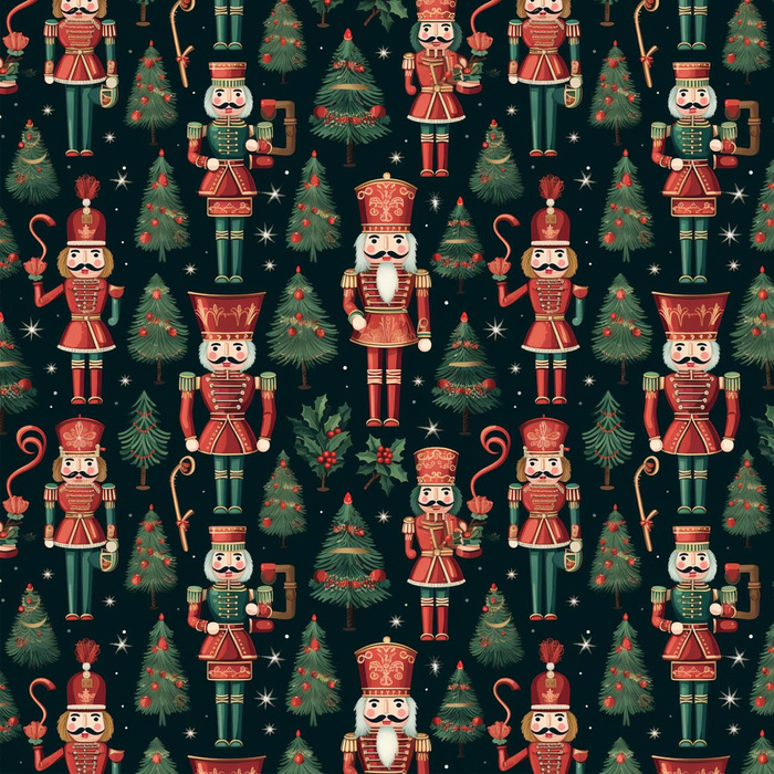 CHRISTMAS NUTCRACKER- Upholstery velour 