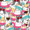 SUMMER CATS wz. 1 / pink lemonade