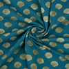 GOLDEN SHELLS (GOLDEN OCEAN) / sea blue - single jersey with elastane 