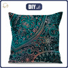 PODUSZKA 45X45 - MEHNDI 2.0 - tkanina wodoodporna - panel przód + tył
