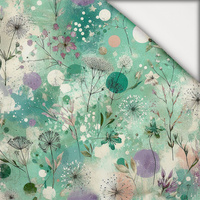 FLORAL REVERIE WZ. 10 - lekka dzianina drapana