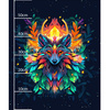 ANIMALS MANDALA wz.4 - panel (60cm x 50cm) Wasserabweisende Webware