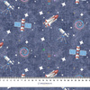 COSMIC MIX PAT. 3 (SPACE EXPEDITION) / ACID WASH DARK BLUE - looped knit fabric