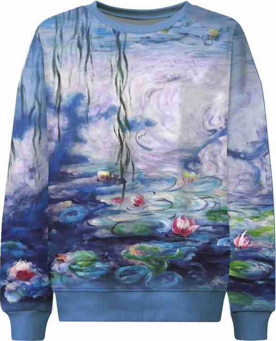 DZIECIĘCA BLUZA (NOE) - LILIE WODNE (Claude Monet) - zestaw do uszycia (146/152)