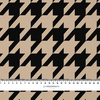 BLACK HOUNDSTOOTH / BEIGE - Hydrophobic brushed knit
