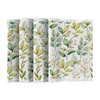 NAPKINS AND RUNNER - GREEN LEAVES - sewing set