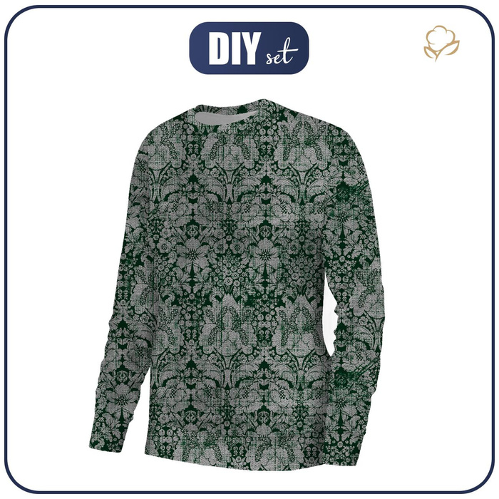 BASIC DAMEN SWEATSHIRT (HANA) - ZAUBER DAMASCO m. 1 (ZAUBERSCHULE) / grau - Sommersweat - L