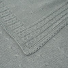 BLANKET SOFT(SMALL DOTS) / grey S - thin knitted panel