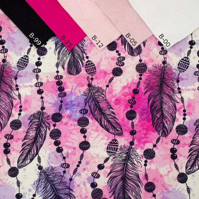 RŮŽOVÁ PERKA - teplákovina