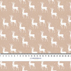 WHITE DEERS (WHITE CHRISTMAS) - Cotton woven fabric